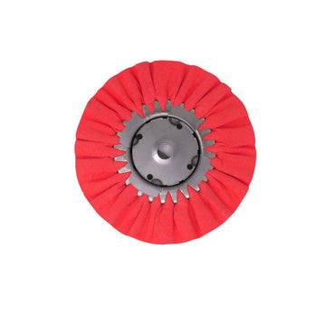 Airway Buffing wheel RED Welded Center Plate 9 inch